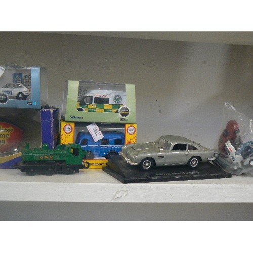 71 - JOB-LOT OF DIE-CAST VEHICLES. INC ASTON MARTIN DB5, 2 OXFORD EMERGENCY [BOXED] 1978 & 79 STEAM LOCO'... 