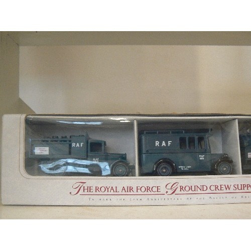 72 - ROYAL AIRFORCE [50TH ANNIVERSARY] DIE-CAST GROUND CREW SET. BOXED