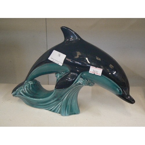 76 - POOLE POTTERY DOLPHIN.