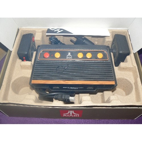 109 - RETRO ATARI FLASHBACK 8 GOLD-'40TH ANNIVERSARY' . '120 BUILT-IN GAMES' WITH BOX.