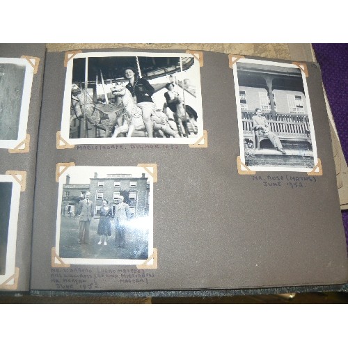 137 - 2 VINTAGE 1950'S PHOTOGRAPH ALBUMS, CONTAINING MOSTLY NORTH RIDING TRAINING COLLEGE GROUP PHOTOGRAPH... 