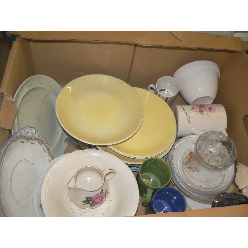 400 - MIXED VINTAGE CROCKERY.