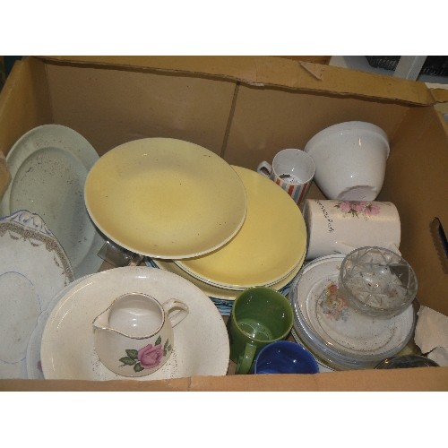 400 - MIXED VINTAGE CROCKERY.