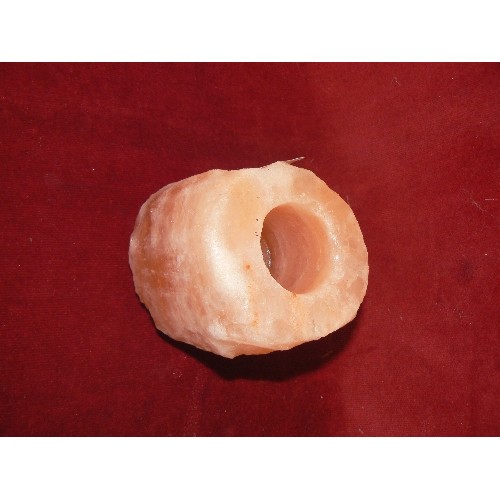 8 - A HIMALAYAN SALT CANDLE HOLDER