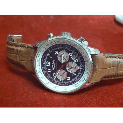 18 - A ROTORY CHRONOSPEED CHRONOGRAPH GSO335/19(12881) DIVING WATCH WITH EXTRA WINDER FOR DIVING TIME GEN... 