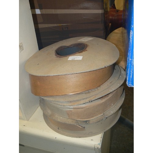 368 - 3 X LARGE REELS OF CLAZING COMPOUND.