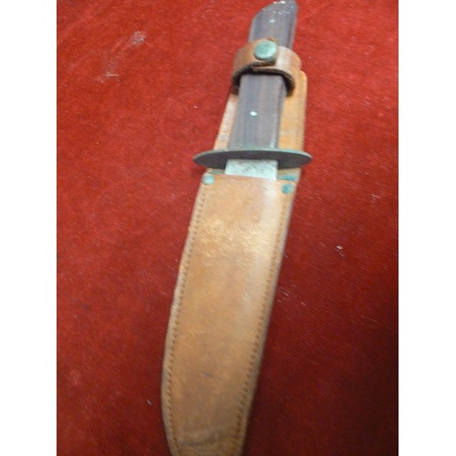 57 - SHEATH  HUNTING  KNIFE BY C E SLINN & Co