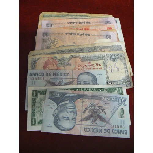 64 - COLLECTION OF BANK NOTES MAINLY ASIA