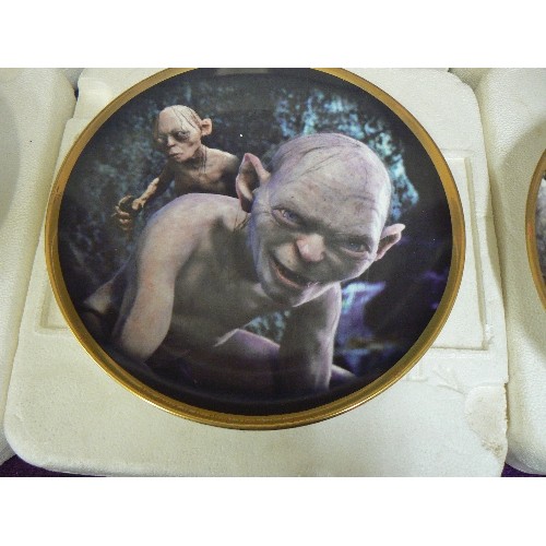 62 - LORD OF THE RINGS. LIMITED EDITION CHARACTER PLATES.  BY WEDGEWOOD, DANBURY MINT. INC FRODO, KING TH... 