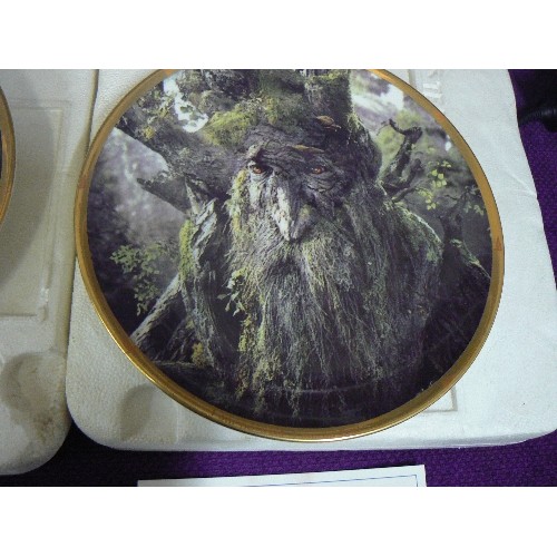 62 - LORD OF THE RINGS. LIMITED EDITION CHARACTER PLATES.  BY WEDGEWOOD, DANBURY MINT. INC FRODO, KING TH... 