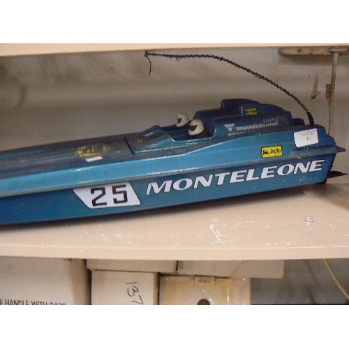 70 - RADIO CONTROLLED BOAT. 'MONTELEONE OFFSHORE RACING TEAM' No 25.