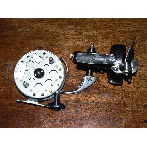 2 X VINTAGE FISHING REELS, AVON ROYAL SUPREME BY GRICE & YOUNG, AND  INTREPID SURFCAST BY KP MORRITT.