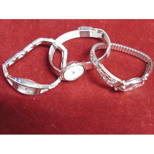 34 - 3 LADIES DRESS WRIST WATCHES 1 1 A LOUIS VALENTIN