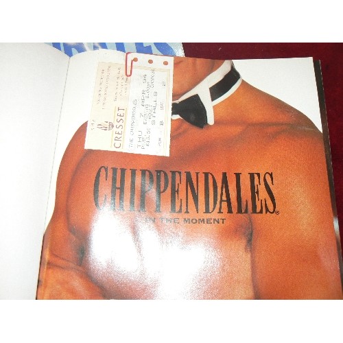 108 - CHIPPENDALES 1994 CALENDER AND A MAGAZINE'IN THE MOMENT-CHIPPENDALES, DVD ETX