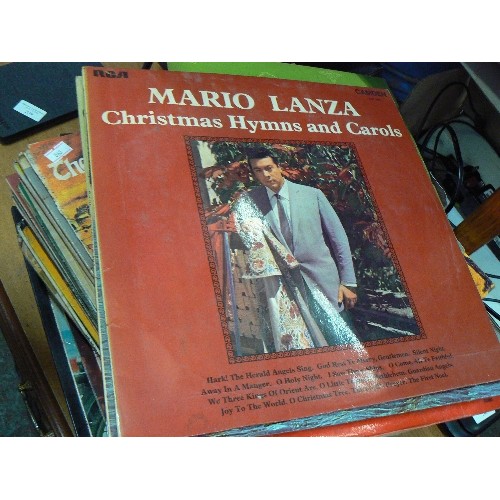 222 - STACK OF VINTAGE LP RECORDS. MIXED GENTRE, INC CLIFF, MARIO LANZA, BING'S MERRY CHRISTMAS, PAM AYRES... 