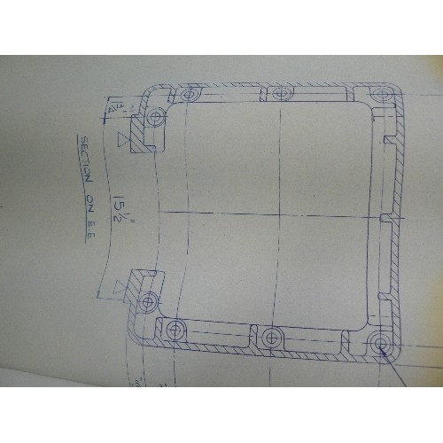 254 - LARGE QUANTITY OF MID 20TH CENTURY TECHNICAL DRAWINGS  - 1950'S 60'S FOR NEWALL ENGINEERING, ANGLE P... 