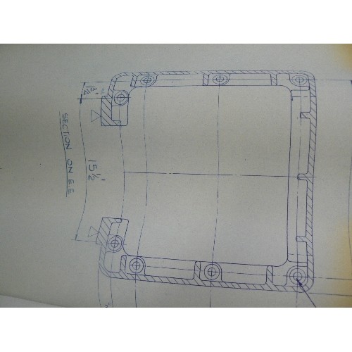 254 - LARGE QUANTITY OF MID 20TH CENTURY TECHNICAL DRAWINGS  - 1950'S 60'S FOR NEWALL ENGINEERING, ANGLE P... 