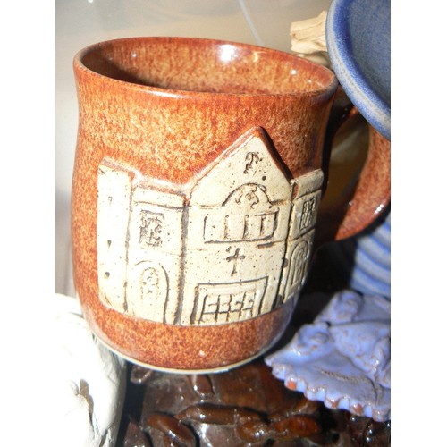 275 - MIXED STUDIO POTTERY.