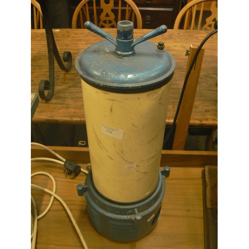 335 - VINTAGE ELECTRIC PUMP WITH FILTER.