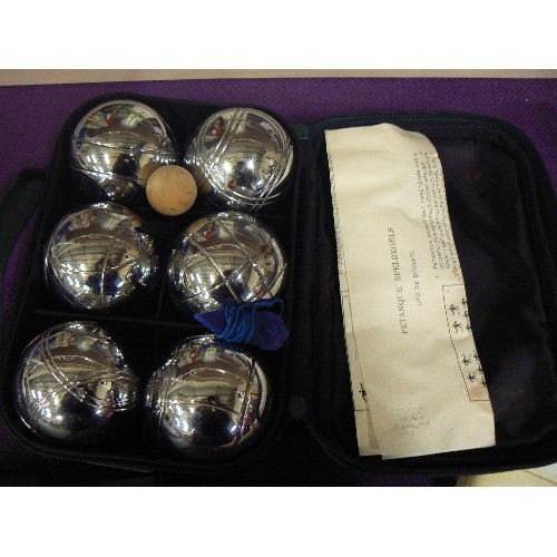 76 - SET OF FRENCH BOULES.