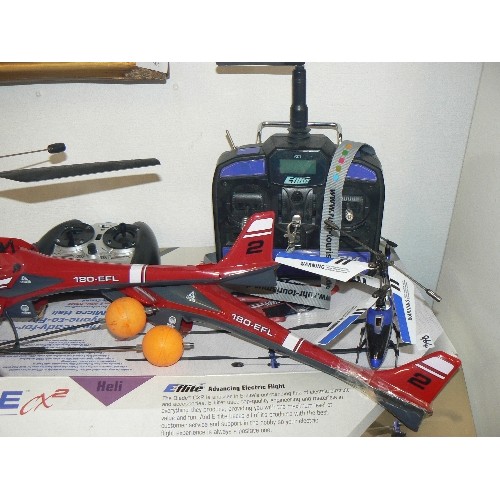 88 - E-FLIGHT REMOTE-CONTROLLED BLADE HELICOPTERS & CONTROLS. WITH ORIGINAL BOX.