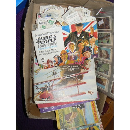 145 - CIGARETTE CARDS, AND BROOKE BOND TEA CARDS, ALBUMS & LOOSE.