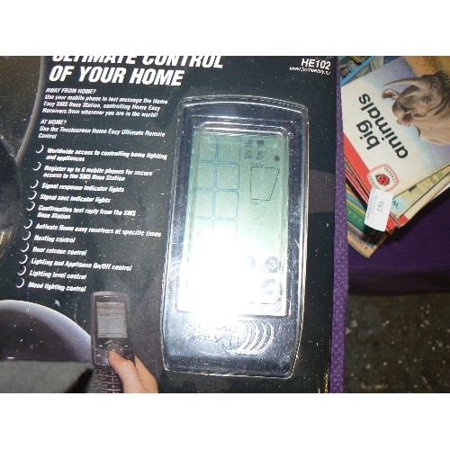161 - HOME-EASY ULTIMATE CONTROL & SMS BASE STATION. WITH BOX.