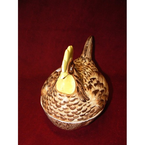 67 - PRICE-KENSINGTON, VINTAGE CERAMIC CHICKEN EGG CROCK.