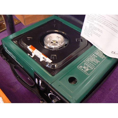 134 - SUNN-GAS UNO-PORTABLE CAMPING STOVE. WITH CARRY CASE AND INSTRUCTIONS.