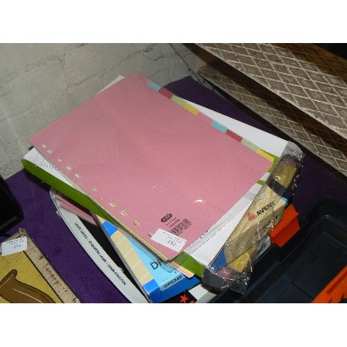 152 - STATIONARY LOT. PAPER, DIVIDERS, ADDRESS LABELS, XEROX PAPER, LASER LABELS ETC.