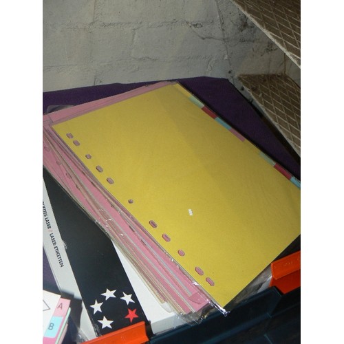 152 - STATIONARY LOT. PAPER, DIVIDERS, ADDRESS LABELS, XEROX PAPER, LASER LABELS ETC.