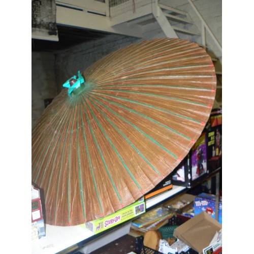 188 - VINTAGE ORIENTAL PARASOL. APPEARS GOOD CONDITION