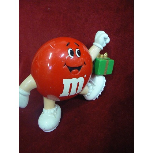 220 - M&M'S CHRISTMAS CANDY DISPENSERS X 3.