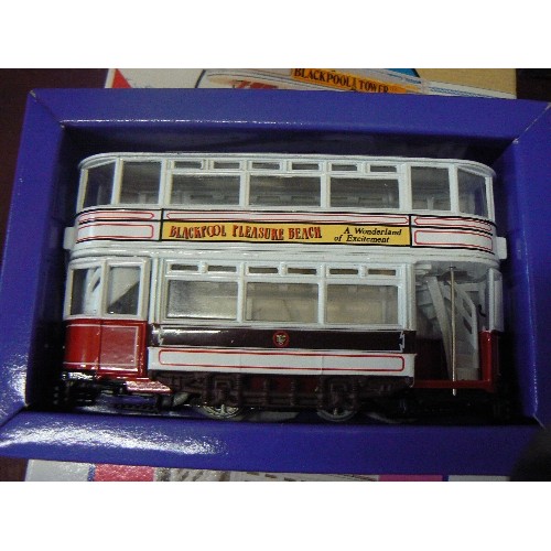 236 - 4 BOXED CORGI DIE-CAST BLACKPOOL TRAMS.