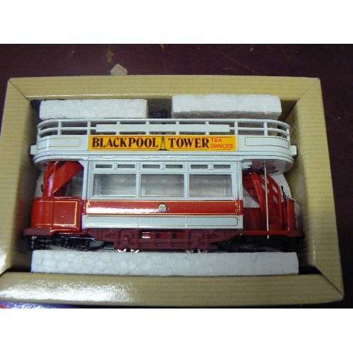 236 - 4 BOXED CORGI DIE-CAST BLACKPOOL TRAMS.