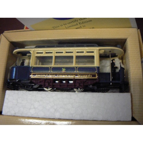 236 - 4 BOXED CORGI DIE-CAST BLACKPOOL TRAMS.