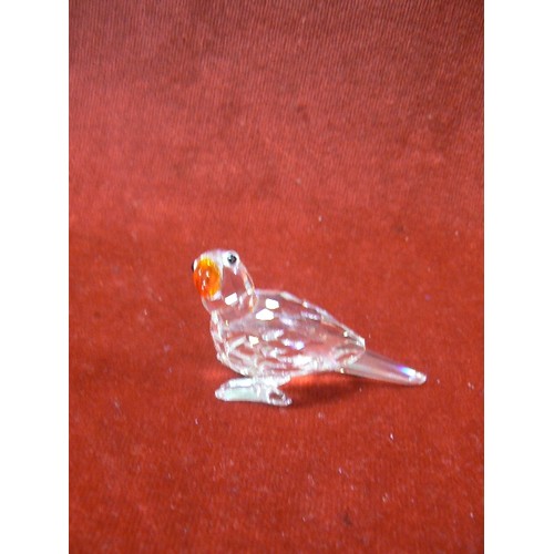 62 - SWAROVSKI PARROT, NEW IN BOX WITH CERTS.