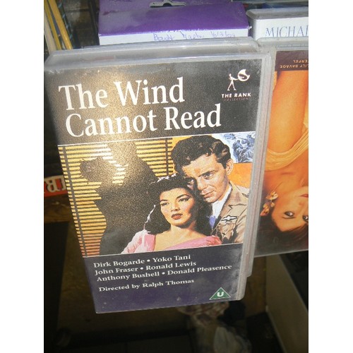 357 - MIXED VHS VIDEOS, IN DR ZHIVAGO, THE THORNBIRDS BOX-SET, THE WIND CANNOT READ, LESLEY GARRETT THE VI... 