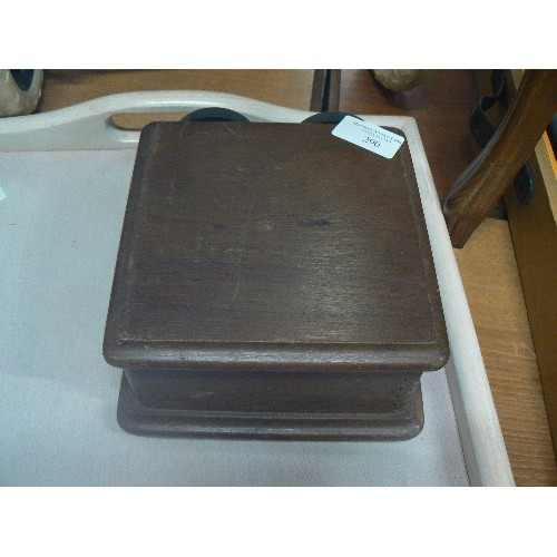 290 - VINTAGE GPO TELEPHONE BELL. WOODEN BOX.