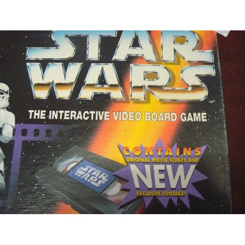 227 - VINTAGE 1995 [COMPLETE] STAR WARS INTERACTIVE VIDEO BOARD GAME.