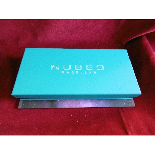 28 - NUBEO MAGELLAN LTD EDITION WATCH NEW IN BOX WITH SPARE STRAP INSTRUCTIONS (MAKE GREAT CHRISTMAS GIFT... 