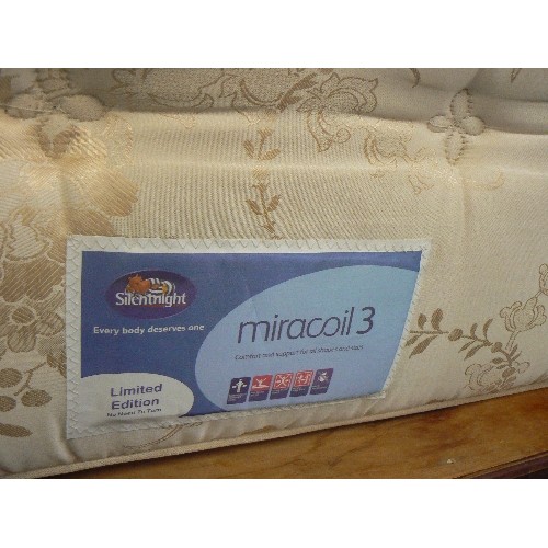 446 - MIRACOIL 3 SILENT NIGHT  DOUBOE MATTRESS, CLEAN AND LIGHT 135CM WIDE