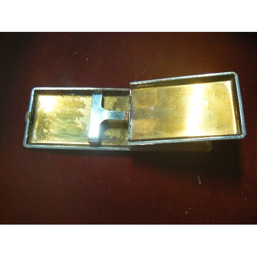 49 - A VINTAGE ART-DECO COMPACT & CIGARETTE CASE COMBINED