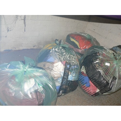 456 - SEVERAL BAGS OF MIXED CLOTHES - LADIES AND CHILDS