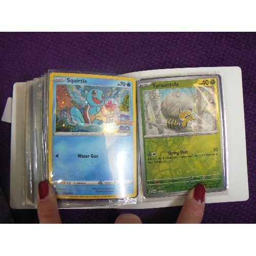 92 - POKEMON LOT. INCLUDES BASEBALL CAP, SMALL ALBUM OF TRADING CARDS, & BOXED SET OF 14 BOOKS.