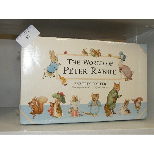 87 - THE WORLD OF PETER RABBIT BOOKS COMPLETE COLLECTION OF ORIGINAL TALES 1-23 SEALED