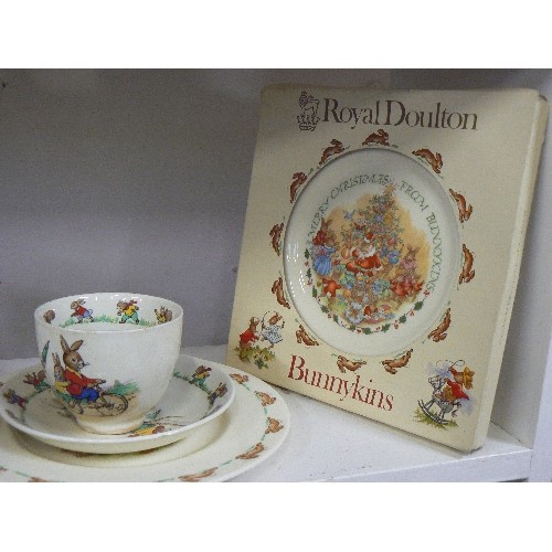 88 - COLLECTION OF ROYAL DOULTON BUNNYKINS PLATES AND CUPS