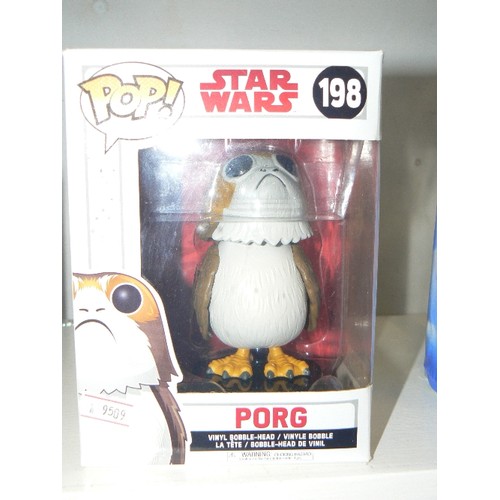 90 - FUNKO POP STAR WARS PORG FIGURE BOXED