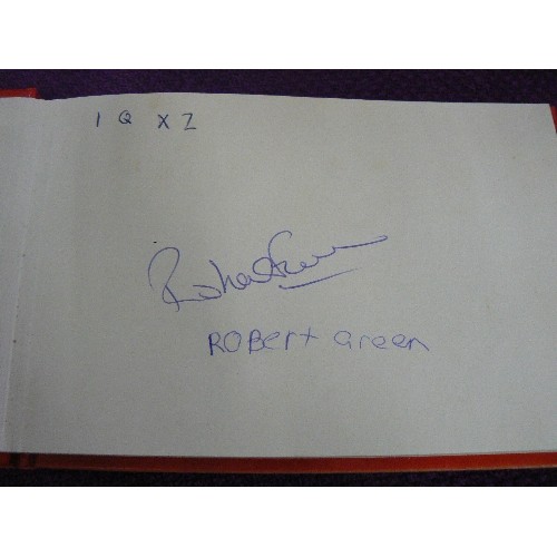 120 - AUTOGRAPH BOOK WITH SOME SIGNATURES