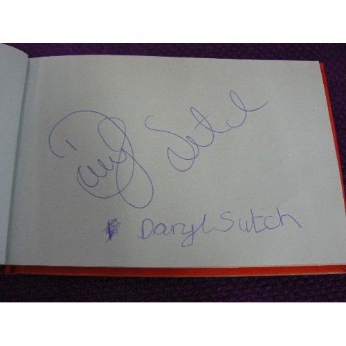 120 - AUTOGRAPH BOOK WITH SOME SIGNATURES